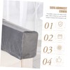 CORHAD 2Pcs Elastic Armrest Cover Grey Sofa Armrest Protector for