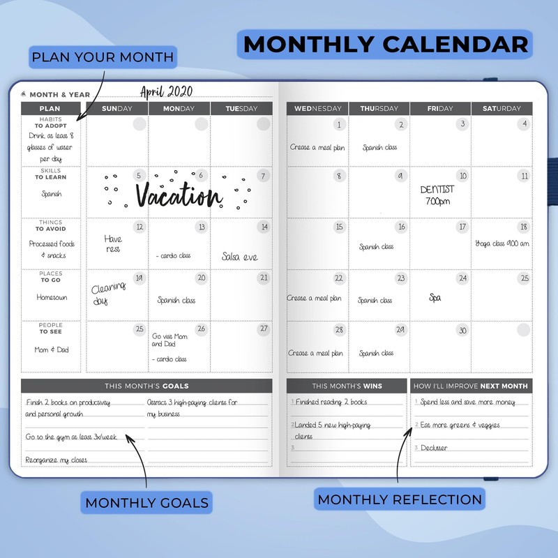 Clever Fox Planner – Undated Weekly & Monthly Planner for
