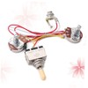 SAFIGLE 3pcs Line Group Guitar Wiring Kit Volume Tone Pots