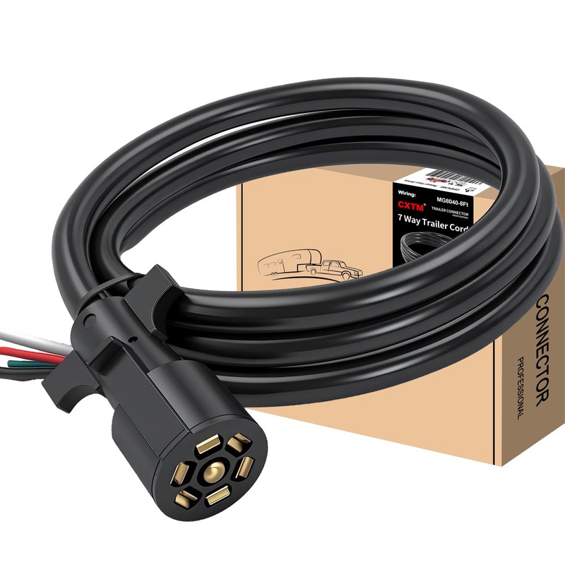 CXTM 7 Way Trailer Cord 7 Way Trailer Plug Inline
