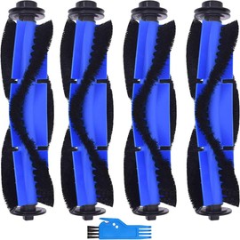 EATBALE 4 Pcs Replacement Roller Brush for Eufy RoboVac 11S, RoboVac 11S Max, 15T, 30, 30C, 15C, 12, 25C, 35C, 15C Max, 30C Max, G20, G30, G30 G40, G40 Hybrid, G35 Edge Robot Vacuums Parts Accessories