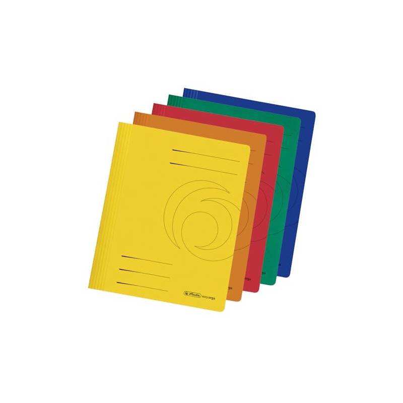 Herlitz A4 Folders Cardboard Folded Intense Pack of 10 A4