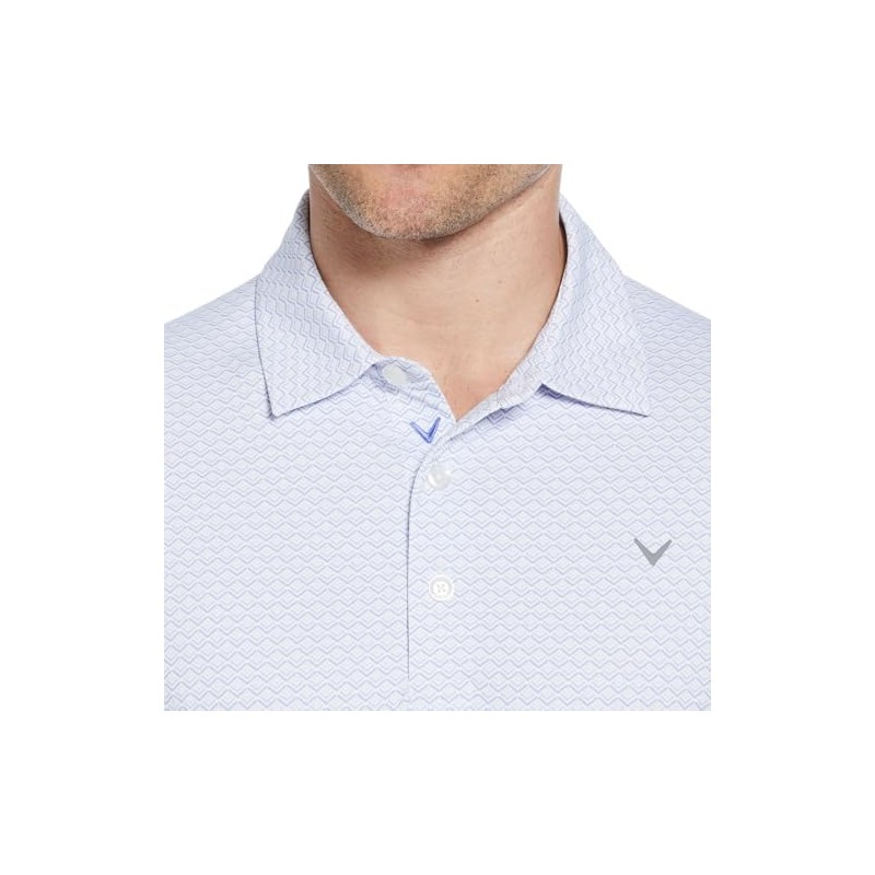 Callaway Golf Gradient Chev Printed Polo Spring Lavender XXL