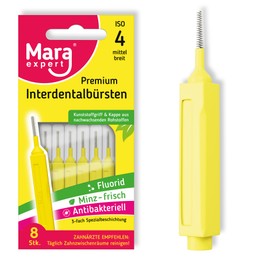 Mara Expert Interdental Brushes ISO 4 - Interdental Brushes for Teeth Cleaning Interdental Brushes - Interdental Brushes for Interdental Spaces - Interdental Brush from Mara Expert (ISO 4, 10)