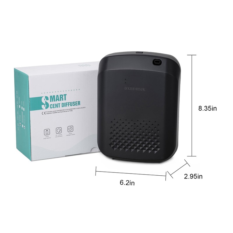 Home Waterless Aroma Diffuser – Bluetooth Smart Essential Oil Nebulizer,