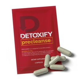 Detoxify Pre Cleanse One Day Detox Capsules with Milk Thistle and Dandelion - Total Body Cleanse for Women and Men