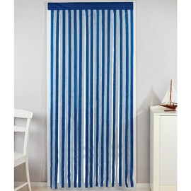 Wenko Door Curtain, blue-white