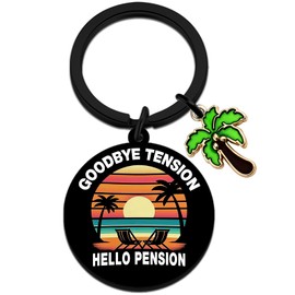 Uerifr Best Retirement Gift Basket for Women Farewell Gifts for Coworkers Cool Retirement Gifts for Women 2026 Employee Teacher Going Away Goodbye Keychain Funny Retired Gift for Men