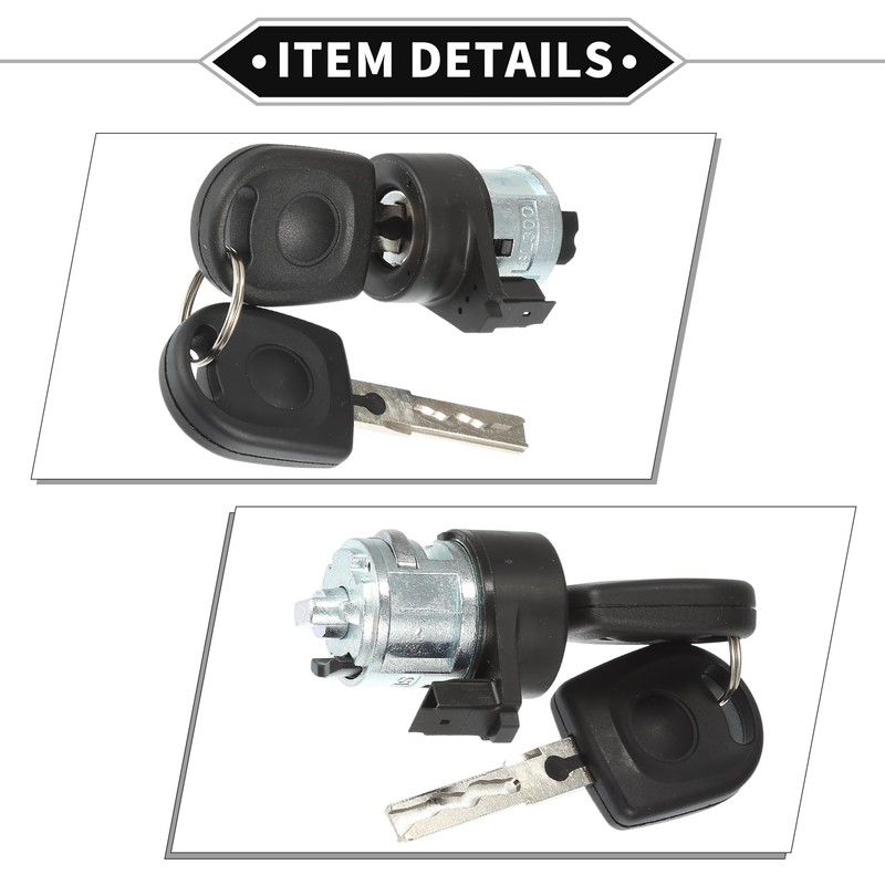 VekAuto Ignition Lock Cylinder Kit Compatible for Volkswagen Beetle 1998-2010,