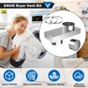Upgraded 84049 Periscope Dryer Vent, 0-5" Adjustable Connector Kit for