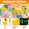 GTUDOR 52PCS Mini Resin Ducks, Tiny Plastic Ducks Bulk Little