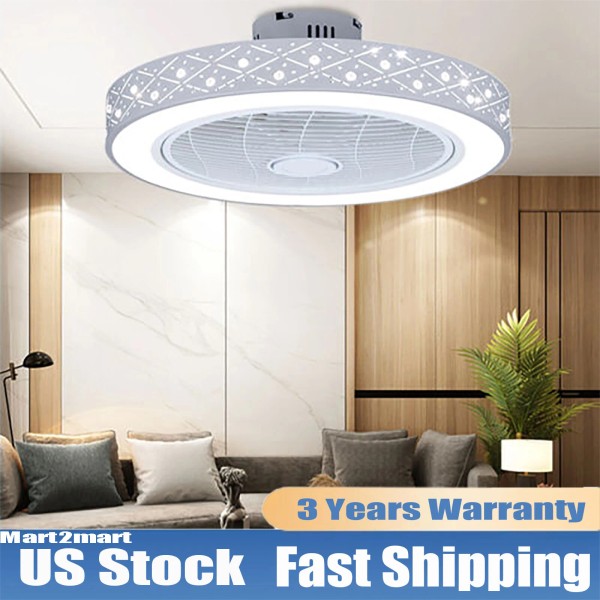 Modern Ceiling Fan Light Dimmable LED Light with Remote Control
