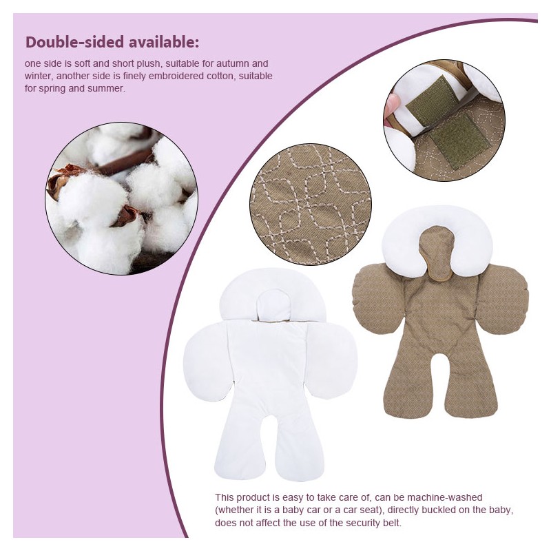 Baby Stroller Protection Pad Stroller Accessories Head Body Double sided