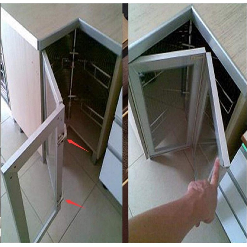 2 Pieces 135 Degree Corner Cabinet Door Hinge Kitchen Bathroom
