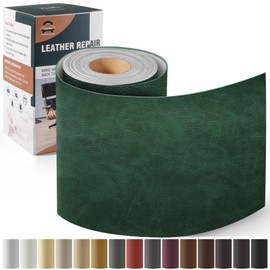 OAZ Leather Repair Kit for Furniture 4"x 63" Leather Tape Repair Patch Self Adhesive Sofa Vinyl Repair Patch Kit for Car Seat,Couch,Boat Seat,Chair - Classic Green