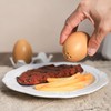Gaolinci Egg Shape Porcelain Salt & Pepper Shakers, Salt Shaker
