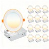 Cmswiftify 12 Pack 6 Inch Recessed Lights, 5CCT Adjustable LED