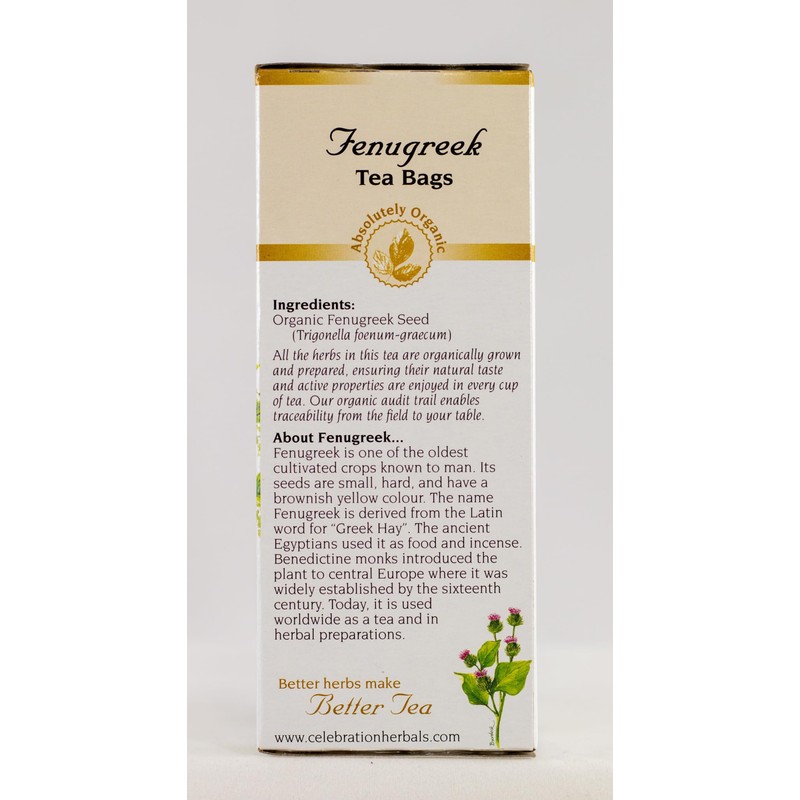Celebration Herbals - Organic Caffeine Free Fenugreek Seed Herbal Tea