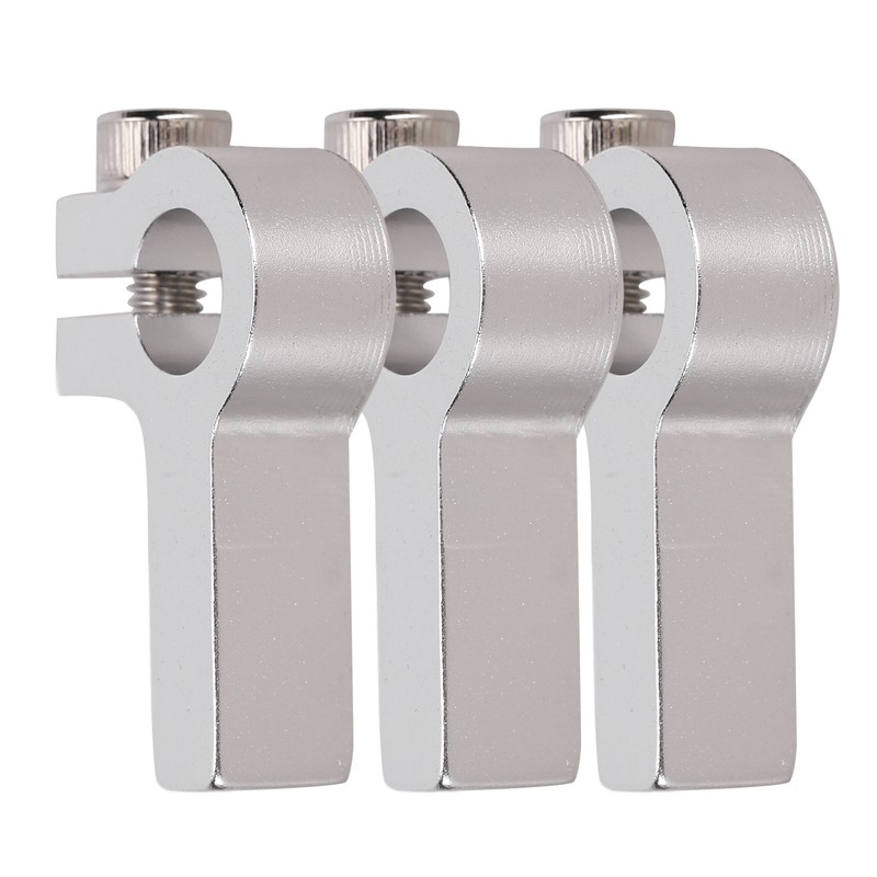 3Pcs Tube Clamp Hub Aluminum Shaft Clamping M4 Thread Mounting