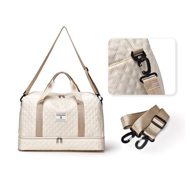 Lightweight Large Capacity Duffle Bag, Stylish Argyle Design, Perfect Carry