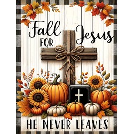 SJDIYSTORE Cross Diamond Painting Kits for Adults, 5D Fall Jesus Diamond Art Kits for Beginners, DIY Full Drill Paint by Diamond, Home Wall Decor 12 x16 Inch