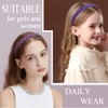 12 diademas coloridas para niñas y mujeres con aros de