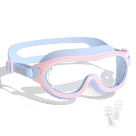 COPOZZ Swimming Goggles for Kids 6-14, Wide View Youth Swim Goggles No Leaks AntiFog Crystal Clear Water Pool Swim