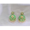 Meenakari Gold Plated Traditional Beautiful Earings with Hanging Pearls/ Flower