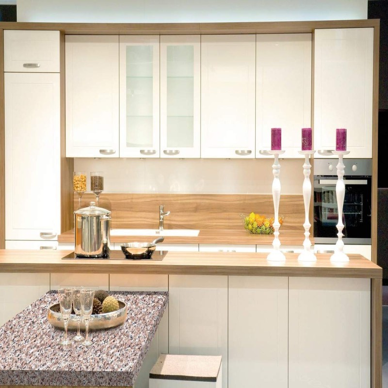 d-c-fix 346-0181-4PK Decorative Self-Adhesive Film, Brown Granite, 17" x 78"