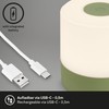 BRILONER Mini LED Table Lamp Wireless, Dimmable Bedside Lamp Touch,