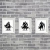 DEIKOKA Removable Knight Wall Sticker Viking Warrior Wall Decals Peel