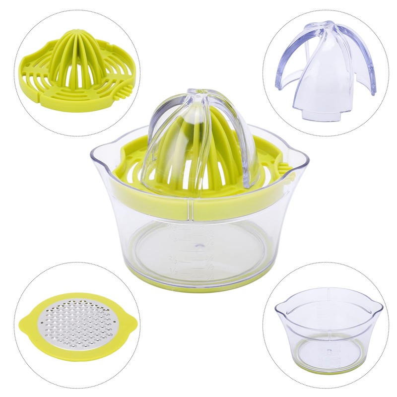 Manual Citrus Juicer, Clamshell Design Orange Lemon Lime Squeezer, 400ml