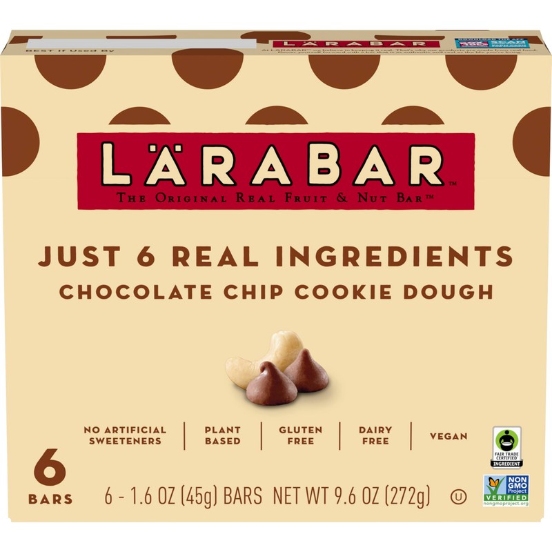 Larabar Chocolate Chip Cookie Dough, Fruit and Nut Bars, Gluten