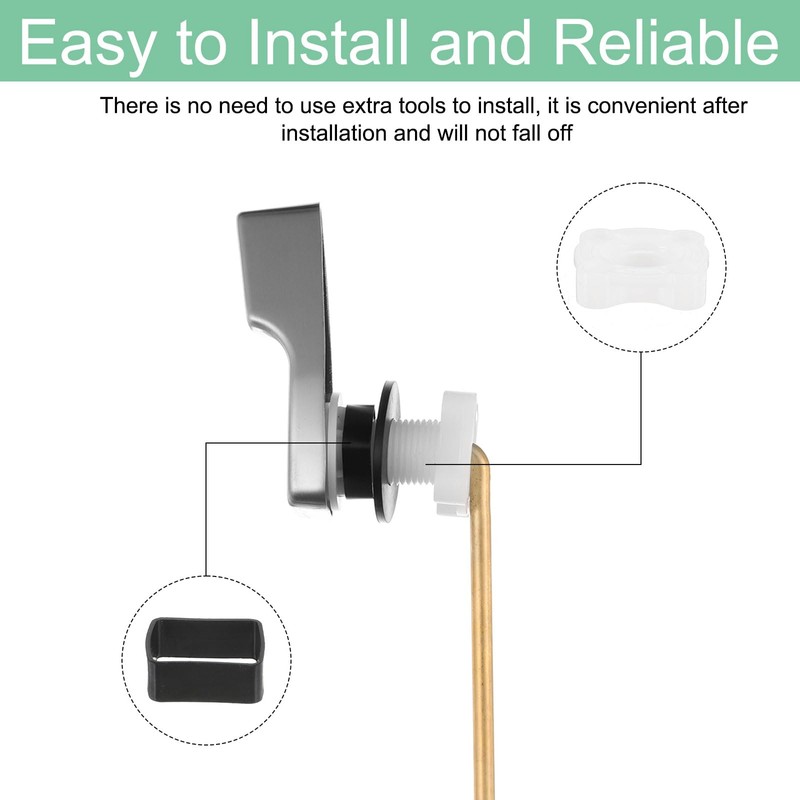 sourcing map Toilet Handle Replacement Kit, Universal Front Mount Toilet