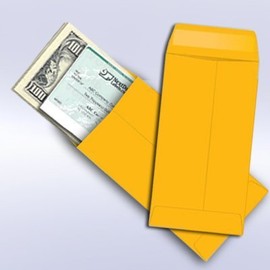 NextDayLabels - Paquete de 50# 7 sobres de papel kraft café para piezas pequeñas, semillas, dinero en efectivo, etc. Solapa engomada (tamaño: 3-1/2 x 6-1/2 pulgadas)