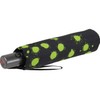 Knirps Slim Duomatic Paint Drops Pocket Umbrella, Green, Compact