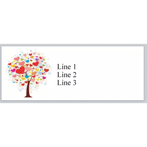Premium Labels Personalized Address Labels Tree Of Hearts (JX 268)