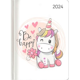 Ladytimer Unicorn 2024 - Unicorn - Pocket Calendar A6 - Weekly - 192 Pages - Note Book - Appointment Planner - Alpha Edition