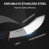 HALSENX Professional 6 Inch Skinning Knife - Non-Slip SoftGrip Handle