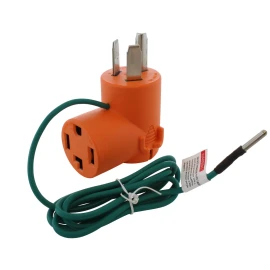 AC WORKS® Compact Dryer Adapter for Old 3-Prong Outlets | NEMA 10-30P to NEMA 14-30
