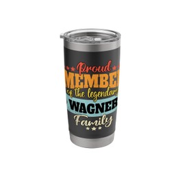 Last Name Wagner Family Wagner Name Wagner Stainless Steel Insulated Tumbler
