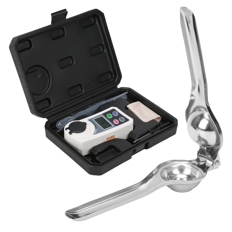 Digital Brix Refractometer Portable Handheld Digital Sugar Salinity Meter for