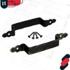 KOTARBAU® Set of 2 Forged Door Handles Black + Antique