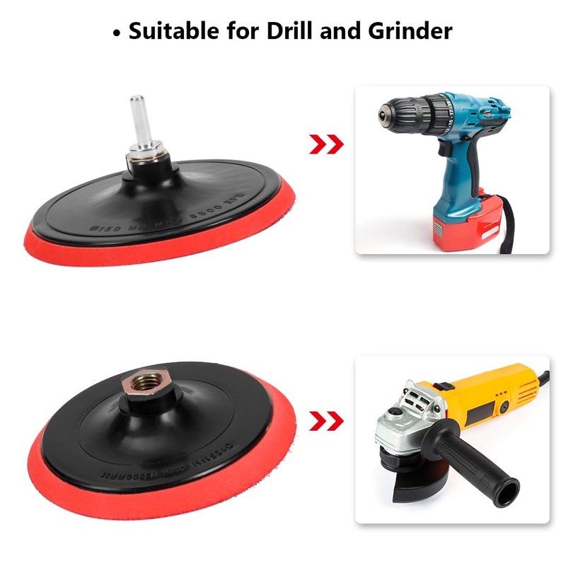 125 mm Polishing Pad Adapter, 125 mm Sanding Disc with