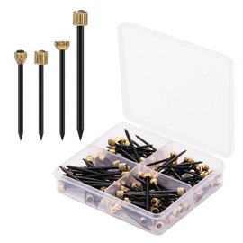 120pcs Picture Hanging Nails, 4 Styles Nails for Hanging Pictures Picture Hangers Reusable Iron Brass Hanging Wood Wall Drywall Finishing Frame Nails for Pictures Mirrors Baskets Painting