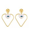 Deluxe Aretes Ojo Turco Mano Fatima Colgante Joyería Protege