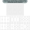 70 Pcs Wall Insulation Gasket Rectangle Wall Plate Outlet Sealers