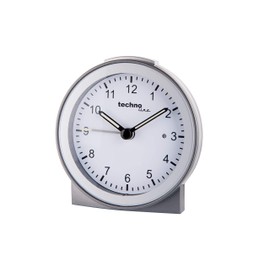 Technoline modern und klassisch zu gleich Quarzwecker Modell G, Silber, 80 x 32 x 84 mm