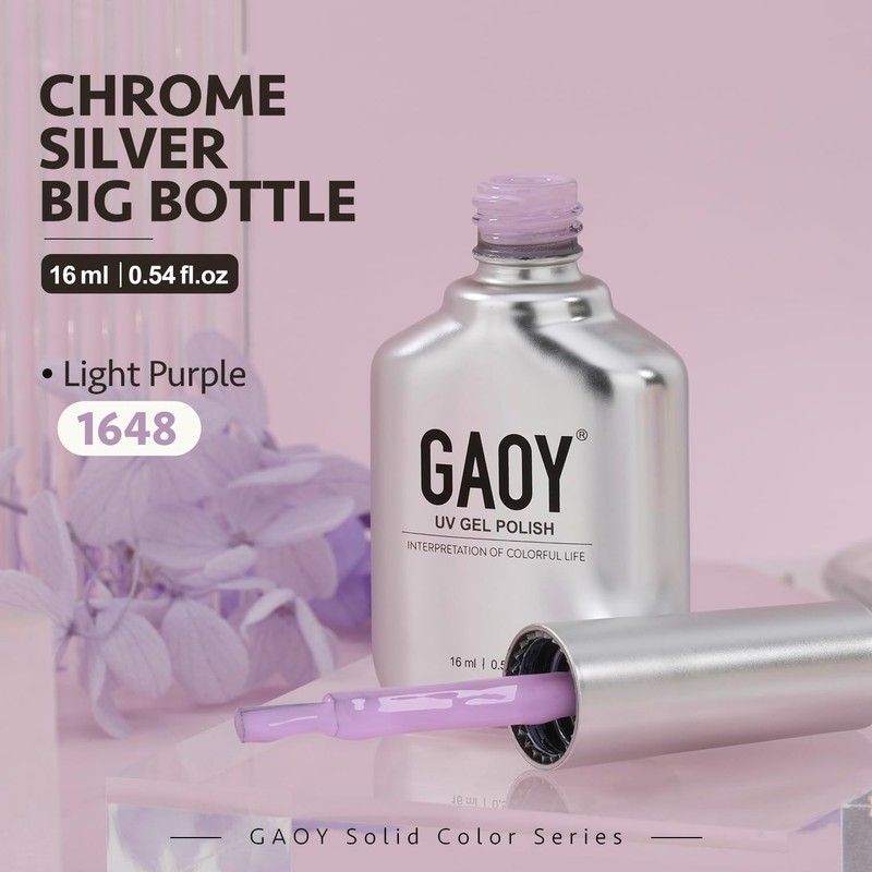 GAOY Pastel Gel Nail Polish, 16ml Soak Off UV Light