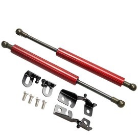 TSUBASA Lift Supports for Mazda MX-5 ND MX5 Miata Roadster 2015-2023 Front Bonnet Hood Modify Carbon Fiber Gas Charged Shock Dampers Spring Struts Bar (2 PCS) (Red Carbon Fiber)